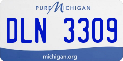 MI license plate DLN3309
