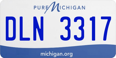 MI license plate DLN3317