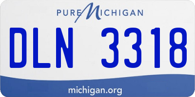 MI license plate DLN3318