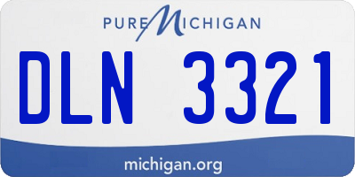 MI license plate DLN3321