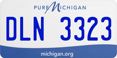 MI license plate DLN3323