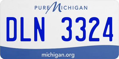 MI license plate DLN3324