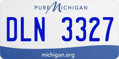 MI license plate DLN3327
