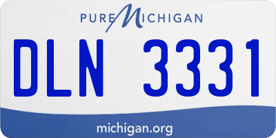 MI license plate DLN3331