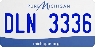 MI license plate DLN3336