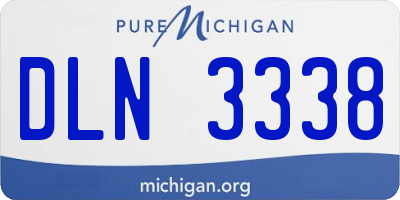 MI license plate DLN3338