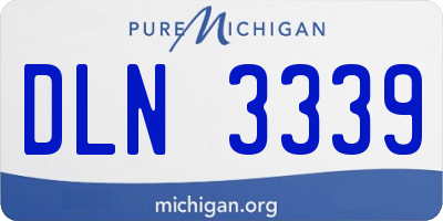 MI license plate DLN3339