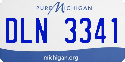 MI license plate DLN3341