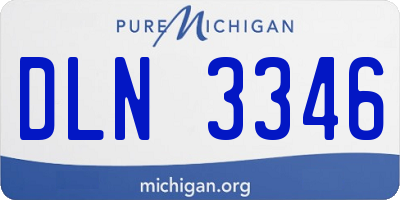 MI license plate DLN3346