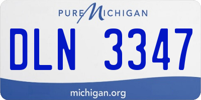 MI license plate DLN3347