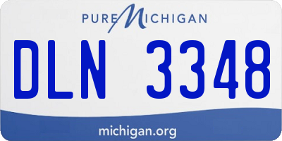 MI license plate DLN3348