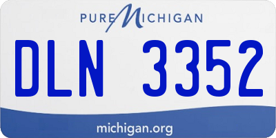 MI license plate DLN3352