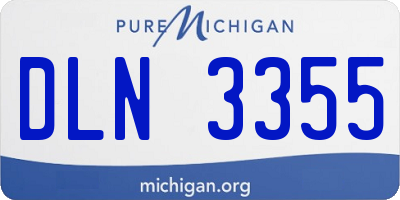 MI license plate DLN3355