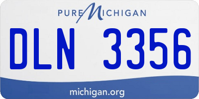 MI license plate DLN3356