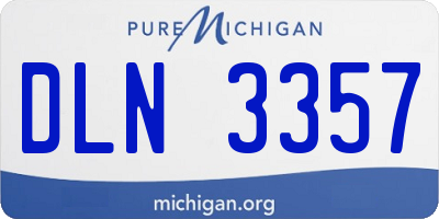 MI license plate DLN3357