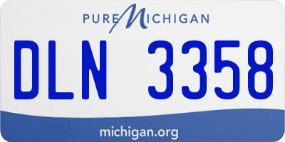 MI license plate DLN3358