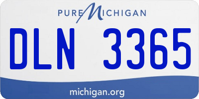 MI license plate DLN3365