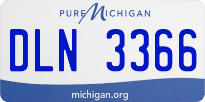 MI license plate DLN3366