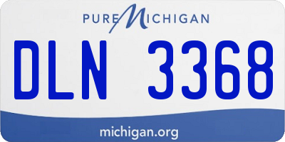 MI license plate DLN3368