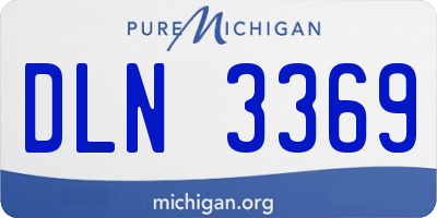 MI license plate DLN3369