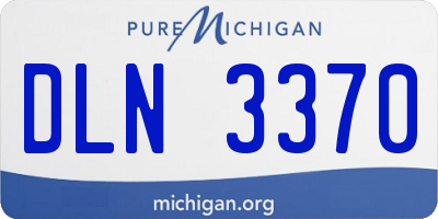 MI license plate DLN3370