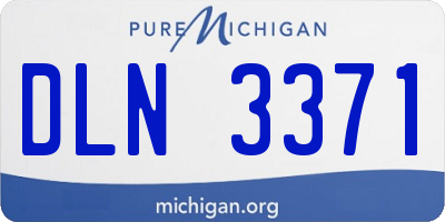 MI license plate DLN3371