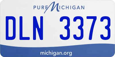 MI license plate DLN3373
