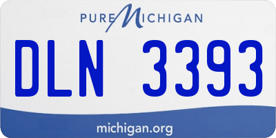 MI license plate DLN3393