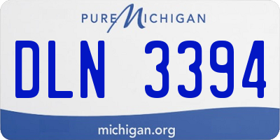 MI license plate DLN3394
