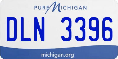 MI license plate DLN3396