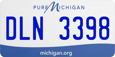 MI license plate DLN3398