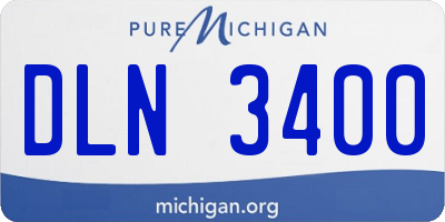 MI license plate DLN3400