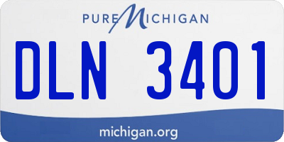 MI license plate DLN3401