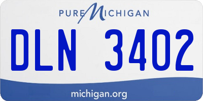 MI license plate DLN3402