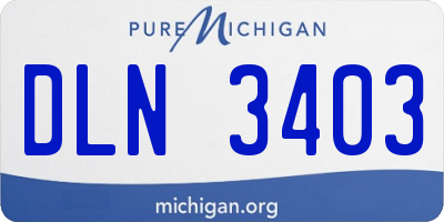 MI license plate DLN3403