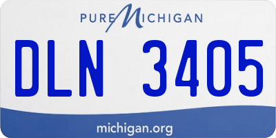 MI license plate DLN3405