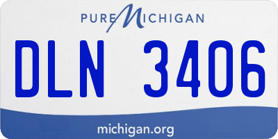 MI license plate DLN3406