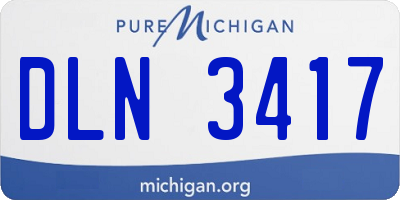 MI license plate DLN3417