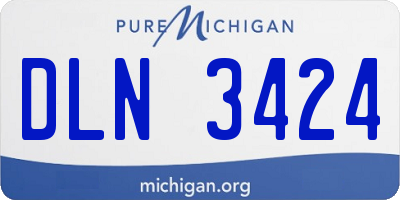 MI license plate DLN3424