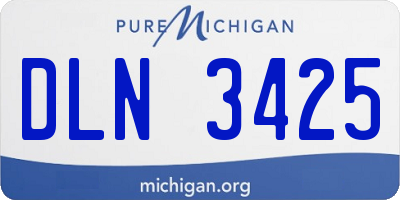 MI license plate DLN3425