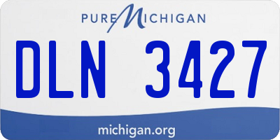 MI license plate DLN3427