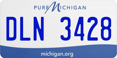 MI license plate DLN3428