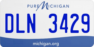 MI license plate DLN3429