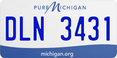 MI license plate DLN3431