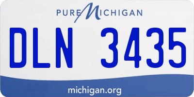 MI license plate DLN3435