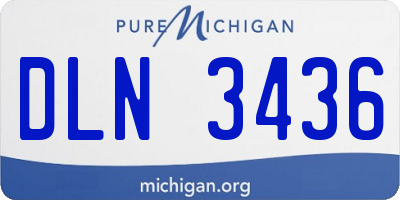 MI license plate DLN3436