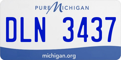 MI license plate DLN3437