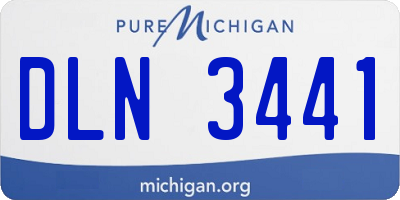MI license plate DLN3441