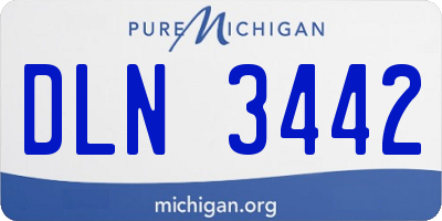 MI license plate DLN3442