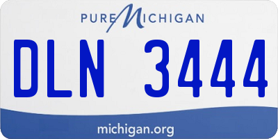 MI license plate DLN3444